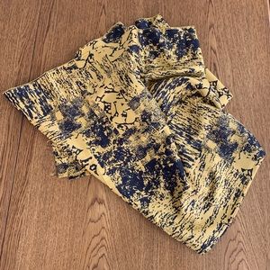 Fabric, black and gold